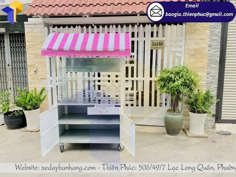 báo giá tủ bán xiên que trà sữa