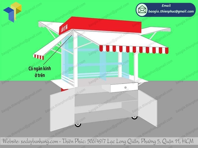 báo giá xe bán xiên que tự chọn