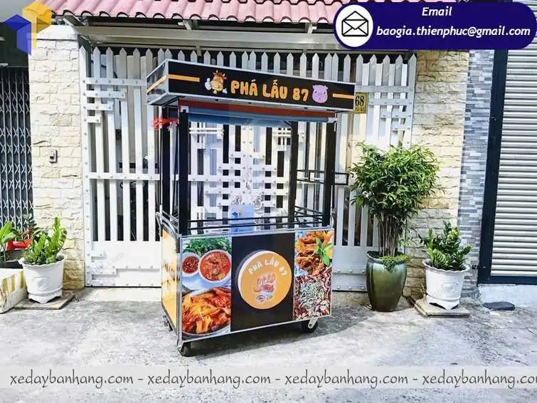 báo giá xe bánh mì phá lấu inox