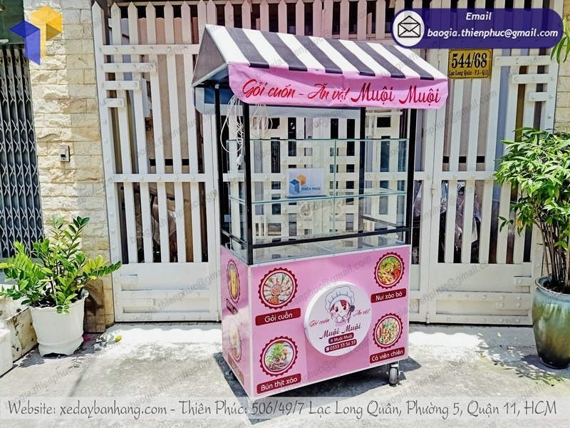 báo giá xe sắt bán cá viên chiên