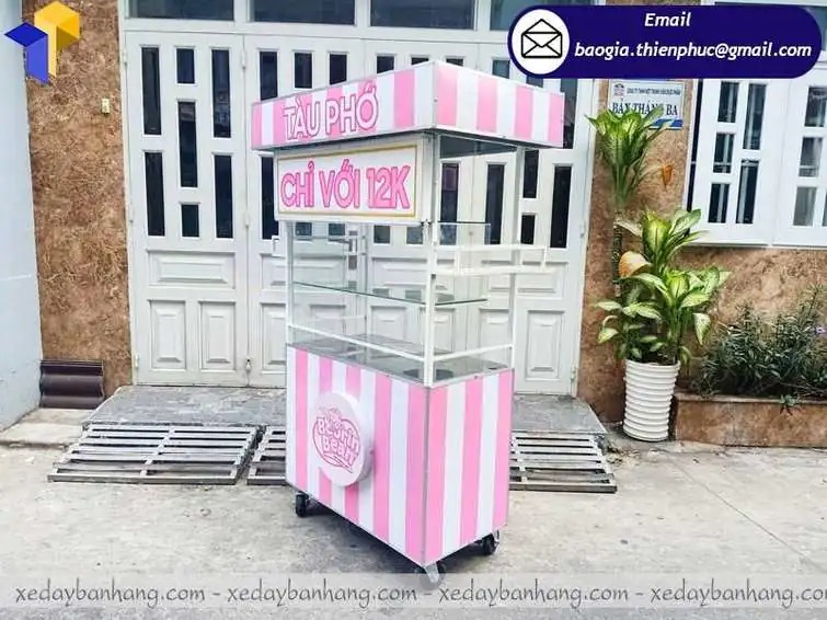 đặt làm xe bán tàu hủ đá vỉa hè