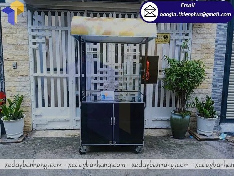 đặt làm xe bắp rang bơ di động