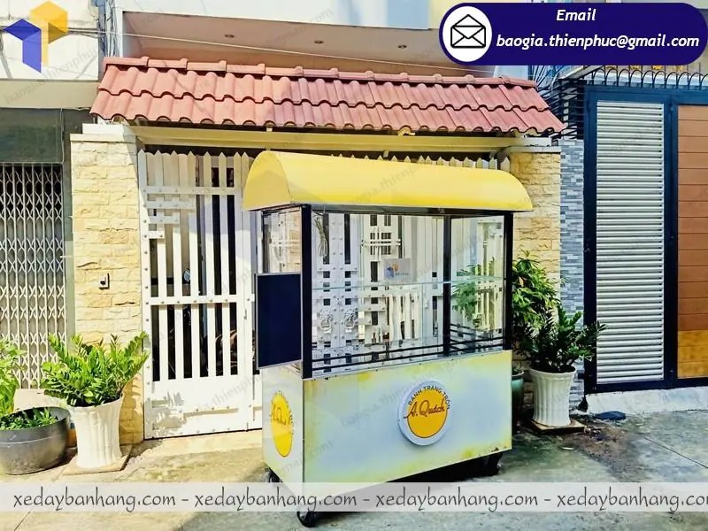 đặt làm xe cá viên chiên bằng inox