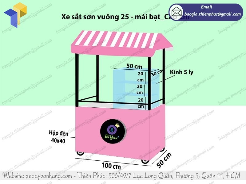 đặt làm xe cá viên chiên giá rẻ