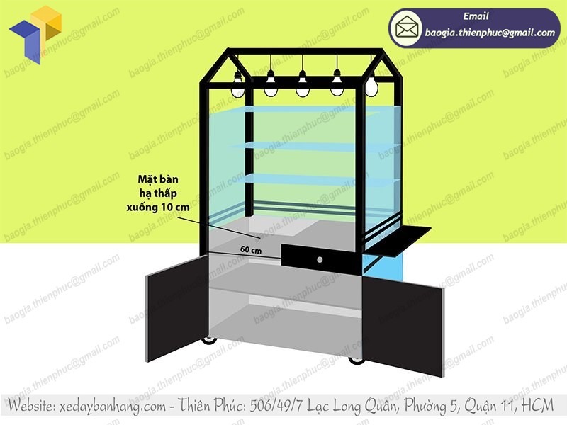 mua tủ cá viên chiên đẹp ở đâu