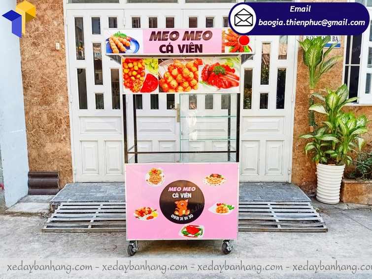 mẫu xe bán xiên que tự chọn