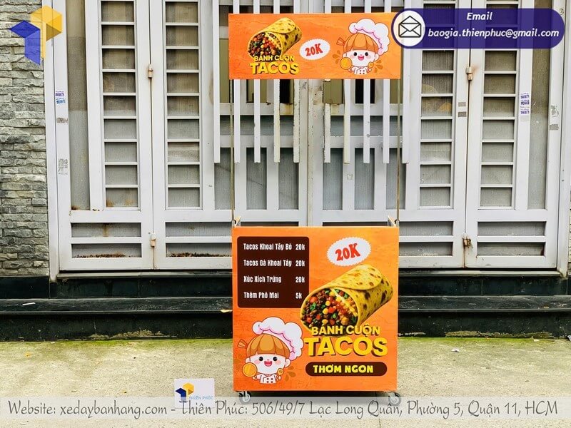 xe bán bánh tacos