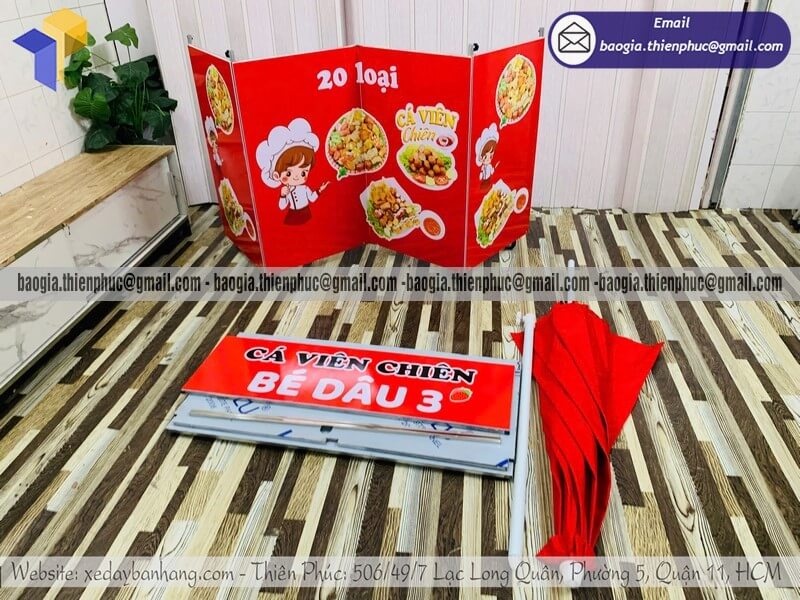 quầy bán cá viên chiên di động