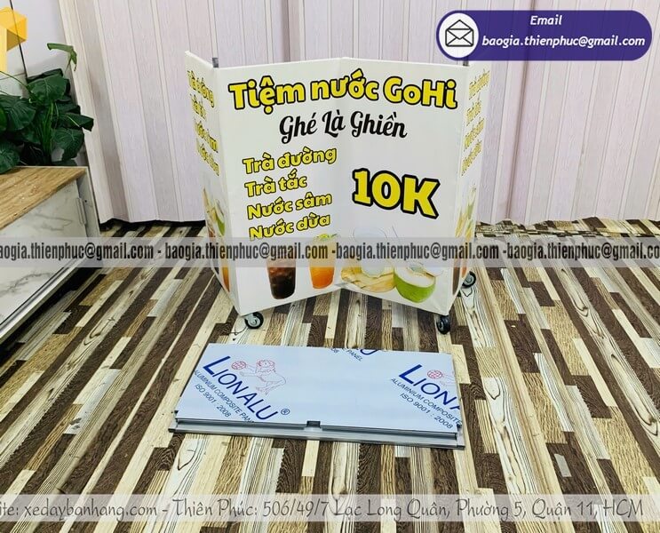đặt làm xe pha chế đồ uống vỉa hè