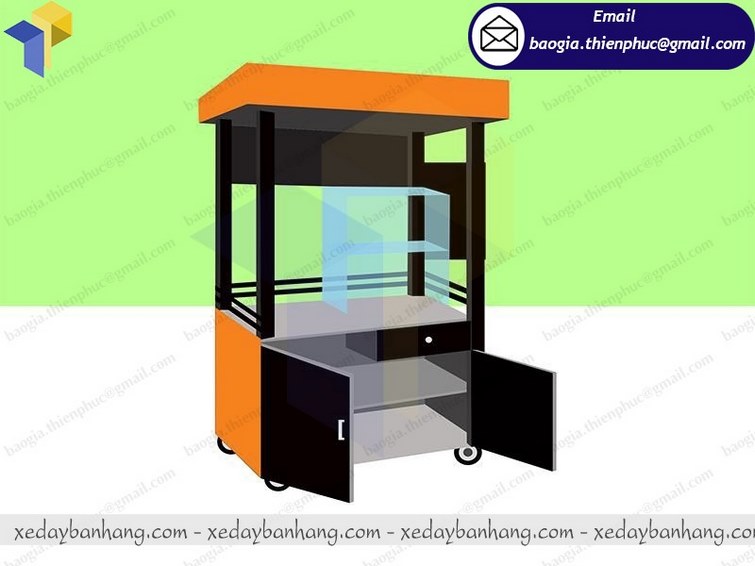 xe bán cá viên chiên ăn vặt giá rẻ
