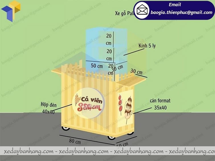 Xe bán cá viên tân việt sin