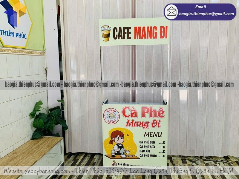 xe bán cafe mang về