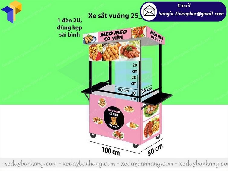 xe bán xiên que tự chọn